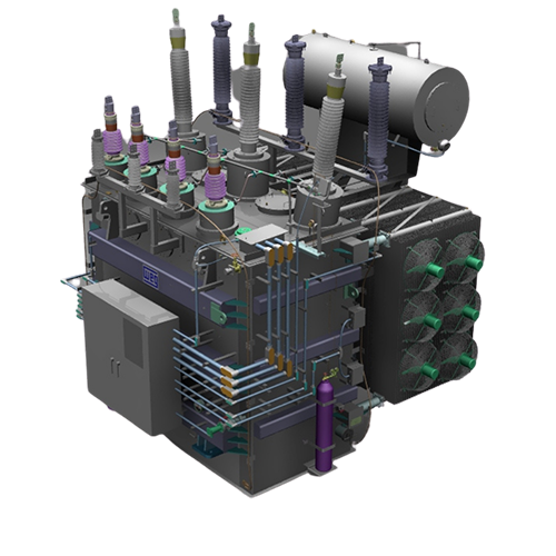 Transformer substations (step-up and step-down)