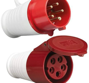 Three-phase industrial plug sockets